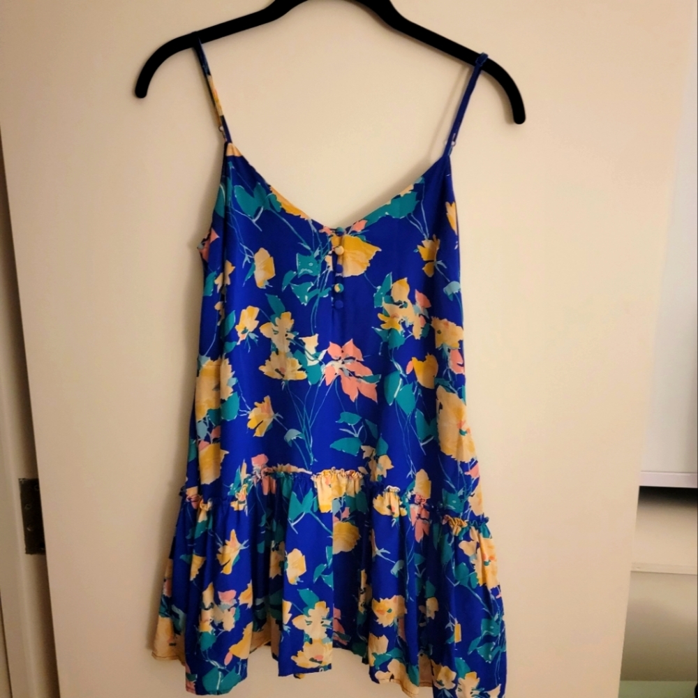 Blue Floral Tank Tunic